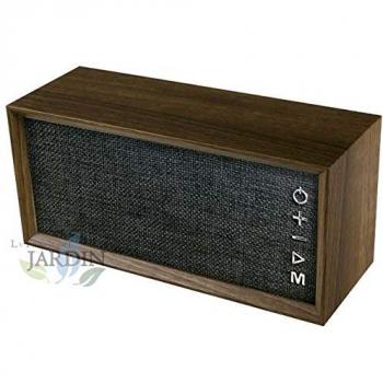 Altavoz Bluetooth Vintage Suinga con Radio Incorporada y Panel Negro