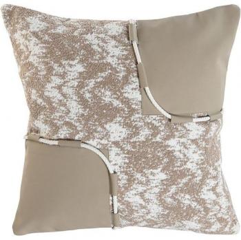 Cojín Jacquard Beige 45 x 10 x 45 cm