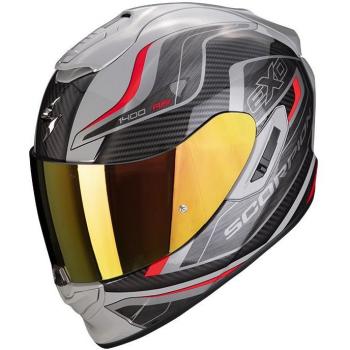 Casco SCORPION EXO-1400 Evo Air Attune gris / negro / rojo