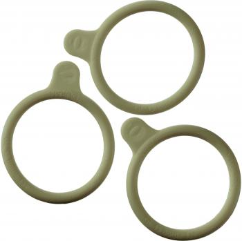 DURAN 292432883 Anillas Marcadas en Silicona, para GL45 DURAN Frascos para Laboratorio, Blanco