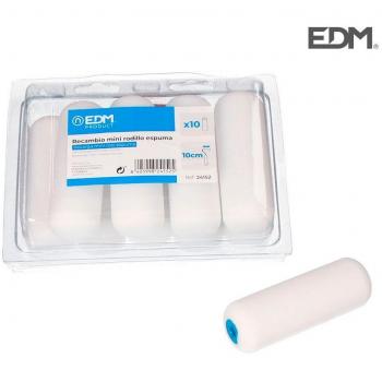 Recambio mini rodillo espuma 110mm 10 unid. EDM