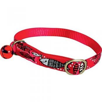 Collar de nylon para gatos Zolux Sardine rojo 10mm/30cm