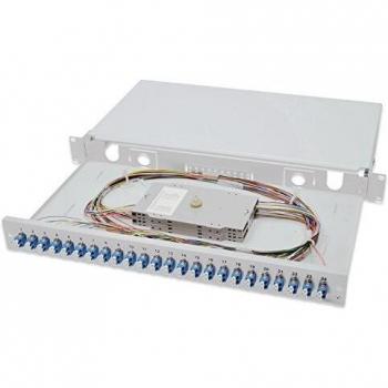 DIGITUS DN-96332/9 Adaptador de Fibra óptica LC Gris 1 Pieza