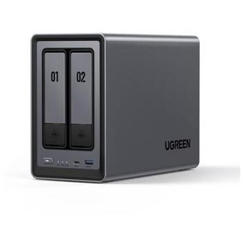 UGREEN NASync DXP2800 Diskless 2-Bay NAS Enclosure with Intel N100 Quad-Core CPU, 8GB DDR5, and Dual M.2 PCIe Slots