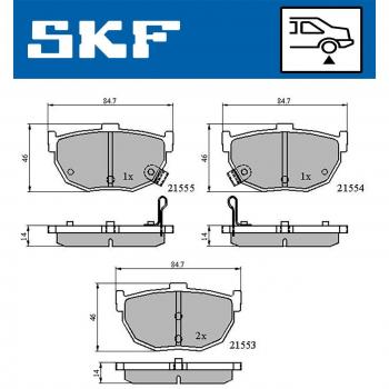 Pastillas de freno SKF VKBP 90483 A