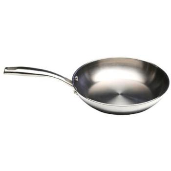 Sartén de Acero Inoxidable 20 cm Wecook | Inox 18/10 | Apta para Inducción, Gas, Electricidad y Vitrocerámica | Base Tricapa, Mango Ergonómico