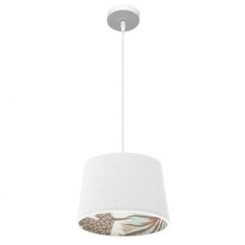 Lámpara de techo colgante Fabrilamp 30d Tunez 1xe27 Blanco/blanco-estampado