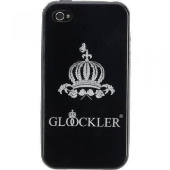Glööckler Crown & Roses - Carcasa de diseños para Apple iPhone 4, color negro
