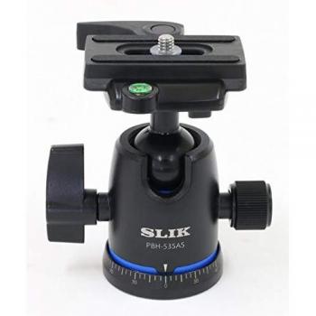 Cabeza de trípode esférica Slik PBH-535AS con sistema de liberación rápida compatible Arca-Swiss