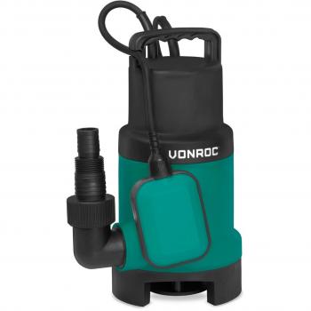 Bomba sumergible VONROC 750W - 14000l/h para agua sucia y limpia con interruptor de flotador
