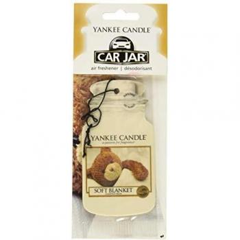 Ambientador Yankee Candle Soft Blanket - Etiqueta perfumada para coche y hogar, 1 unidad