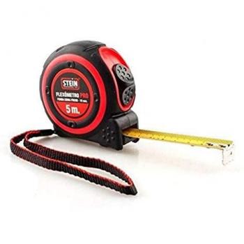 Alfa 11445 - Flexometro stein pro f/goma 5m.19mm.bl