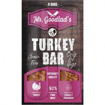 Mr. Goodlad Meat Bars Barritas de Pavo para Perros 3 x 100 g - Promoción 2+1 Gratis