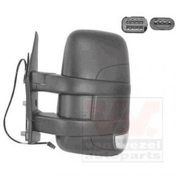 Espejo retrovisor VAN WEZEL 2815807 con diseño específico para vehículos, ajuste eléctrico, cristal convexo, carcasa de plástico resistente y fácil instalación