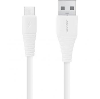 Unotec Cable USB a USB-C Macho/Macho 1m Blanco