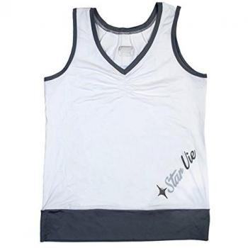 Star vie - Sarkar B/G Technical Top, Color Blanco,Gris, Talla XL