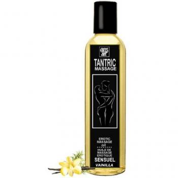 Eros-Art Aceite de Masaje Tántrico Natural y Afrodisíaco con Aroma a Vainilla 200ml