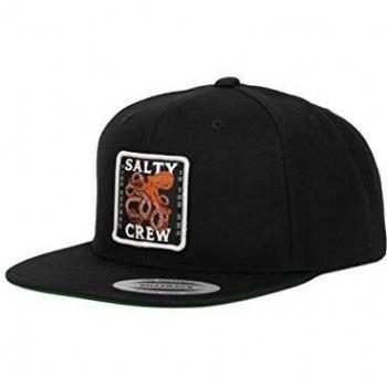 Salty Crew Gorra de béisbol Squiddy con 6 Paneles. - Negro - Talla única