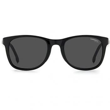 Carrera 8054S Men's Square Sunglasses - Black Acetate Frame, One Size