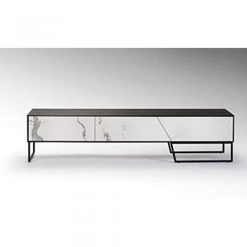 Schuller - Mueble TV Kerala 3C Blanco/Negro