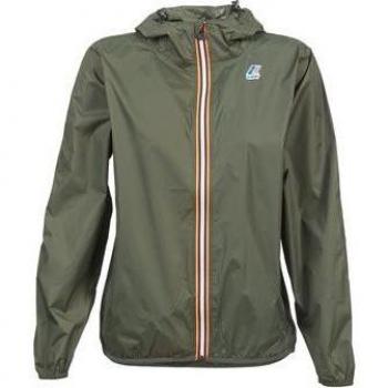 K-Way LE VRAI CLAUDE 3.0 Waterproof Windbreaker Jacket, Men's, Kaki, Unisex, Green, Size: 2XL