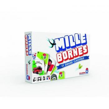 Juego de Mesa Dujardin MILLE BORNES - Juego de cartas, para 2 a 6 jugadores, edad recomendada a partir de 8 años, duración aproximada de la partida 30 minutos, incluye cartas de distancia y acción
