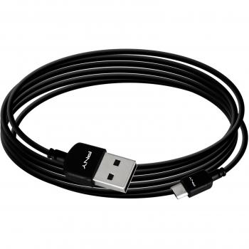 PNY C-UA-UU-K01-06 - Cable de Carga Micro USB Smartphone 1,8 m Negro