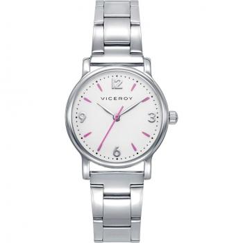 Pack Viceroy Sweet - Reloj con malla de acero y pulsera rosa