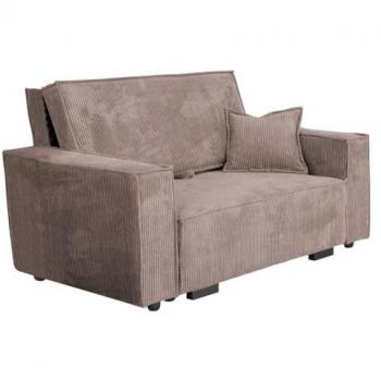 Sofá-cama Columbus 181 con caja de ropa de cama, 85x152x98cm, función de dormir, sofá tapizado de 2 plazas