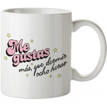 Planeta Gifts Taza San Valentín La Vecina Rubia, Cerámica, Blanco, 8x10x10 cm