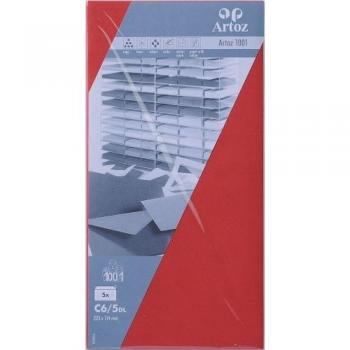 Cubiertos ARTOZ 1001, 5 Piezas, Color Rojo, 100g