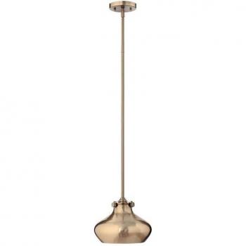 Lámpara colgante caramelo cepillado 1 bombilla 24 cm