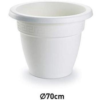 Plastic Forte Maceta, Blanco, 74 cm