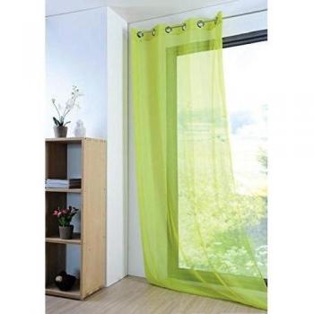 Lovely Casa r61697010 Vl Monna Cortinas algodón, 135 x 260 cm, color verde