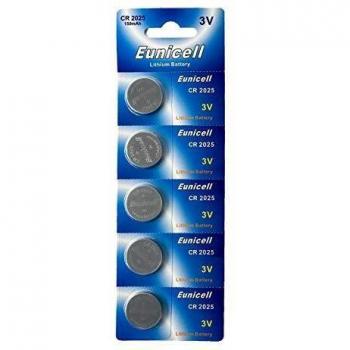 5 x CR2025 3 V Lithium Pila de botón 150 mAh