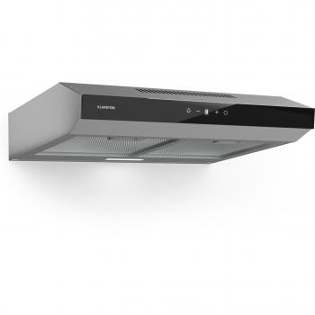 Campana Extractora Klarstein Contempo Neo 60 cm, Extracción/Recirculación de Aire, Potencia de 175 m³/h, Control Táctil SenseControl, Acero Inoxidable/Acrílico