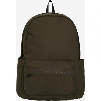 Mochila Ecoalf de nylon reciclado en verde militar con cremallera