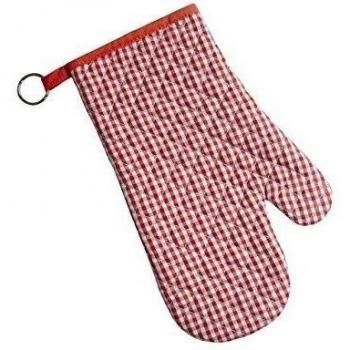 Rayen 6108 - Pack de 2 manoplas de cocina, con tejido anti-calórico, color rojo