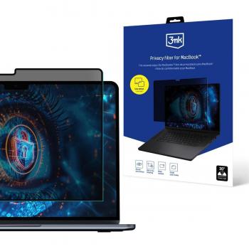 Filtro de Privacidad 3MK para MacBook Air 15 2023 (15.30, 16:10), Película Protectora para Notebook