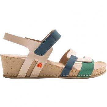 Art Sandalias de Mujer I Imagine N1941 Grass Waxed Multicolor con Cuña y Autocierre