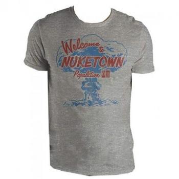 Camiseta Gris Bienvenido a Nuketown Call of Duty Black Ops 2 Talla XL
