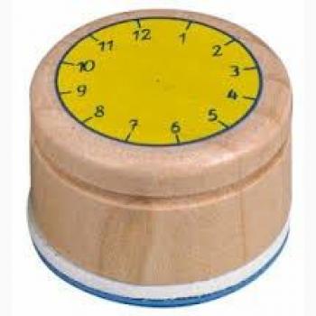 Sello Educativo Aprendizaje de las Horas Mini Tampón