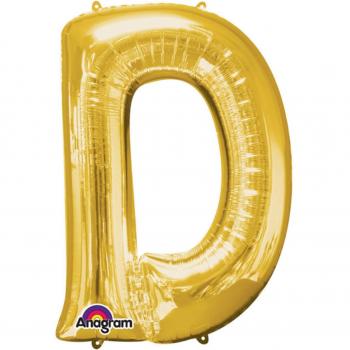 Amscan 3301801 - Globo de Papel de Aluminio con Forma de D, 40,64 cm