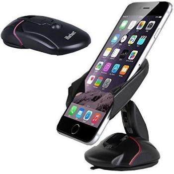 iHarbort® Aparición del Ratón / de Un Solo Toque Para Abrir Soporte móvil con La Función Ajustable Para La Mayoría del Teléfono Celular, del Coche del Parabrisas Soporte Universal con Una Fuerte Ventosa Pegajosa, Negro II