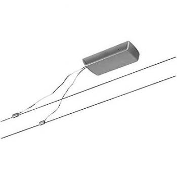 Set Básico de Cableado Paulmann | Sistema de Iluminación Suspendido | 12 m de Longitud | Sin Fuentes Luminosas | Acabado Cromado Mate