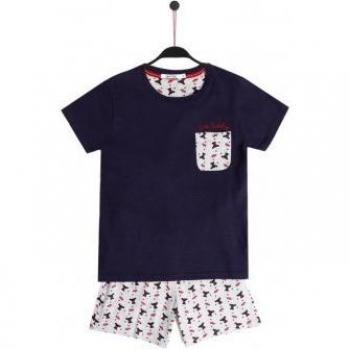 ADMAS Pijama Manga Corta Cute Teddy para Niño
