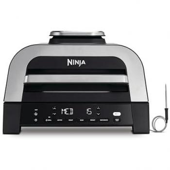 Ninja MAX 6 en 1 Freidora de aire y parrilla sin humo, 1760W, capacidad de 3.8L, incluye termómetro digital para carne