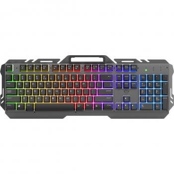 Trust GXT 853 Esca Teclado Gaming USB Español Retroiluminación Arcoíris Negro