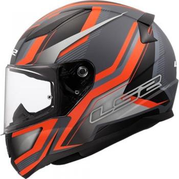Casco Integral LS2 FF353 Rapid II Flitz Gris Naranja Talla M