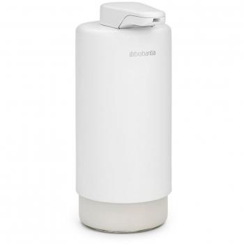 Dispensador de Jabón Brabantia SinkStyle 200 ml - Blanco Fresco Mineral, Resistente a la Corrosión, Elegante y Organizador